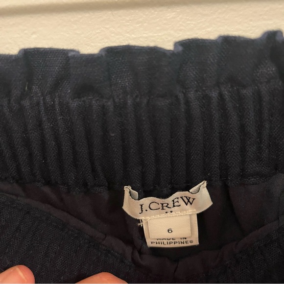 ❗️𝗣𝗥𝗜𝗖𝗘 𝗗𝗥𝗢𝗣❗️ J. CREW Linen City Skirt in Navy - Picture 7 of 7